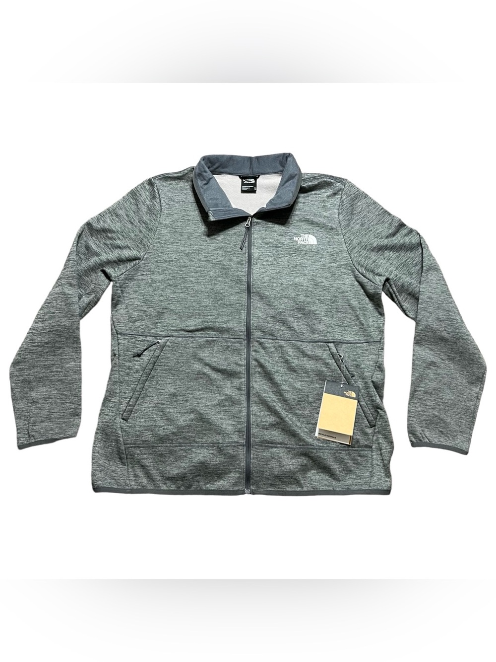 The North Face Fleece Jacket Women’s Sz L Gray Full Zip New W/Tags